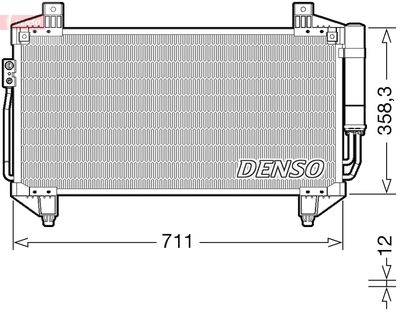 Condenser, air conditioning DENSO DCN45011