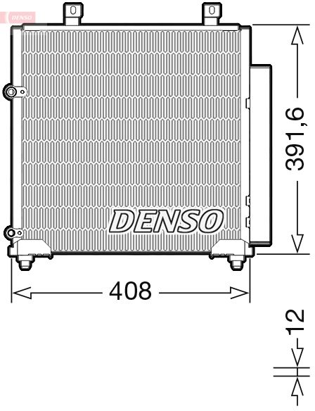 DENSO DCN45012 Condenser, air conditioning