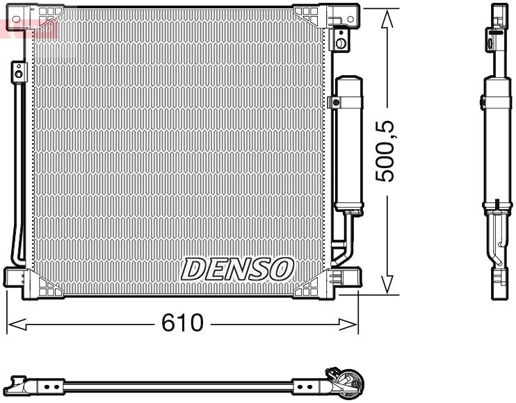 DENSO DCN45013 Condenser, air conditioning