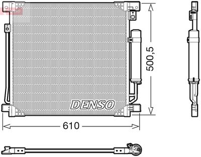 Condenser, air conditioning DENSO DCN45013