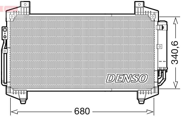 DENSO DCN45014 Condenser, air conditioning
