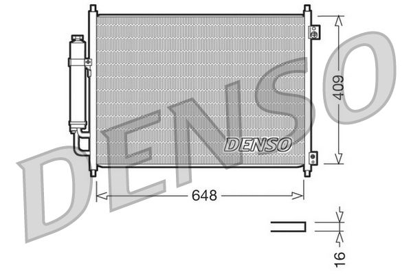 DENSO DCN46001 Condenser, air conditioning