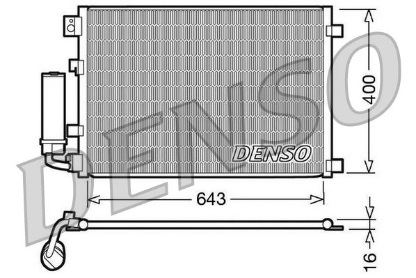 DENSO DCN46002 Condenser, air conditioning