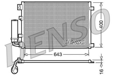 Condenser, air conditioning DENSO DCN46002