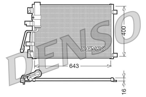 DENSO DCN46003 Condenser, air conditioning