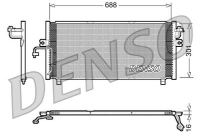Condenser, air conditioning DENSO DCN46004