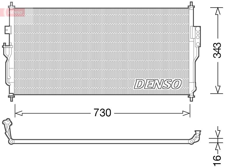 DENSO DCN46006 Condenser, air conditioning