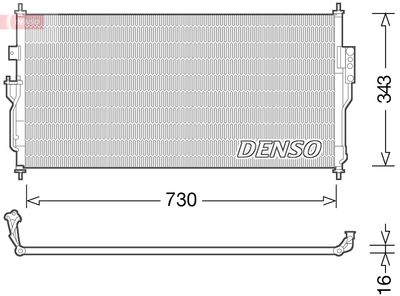 Condenser, air conditioning DENSO DCN46006