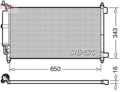Condenser, air conditioning DENSO DCN46007