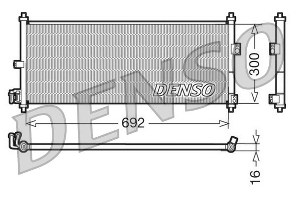DENSO DCN46011 Condenser, air conditioning