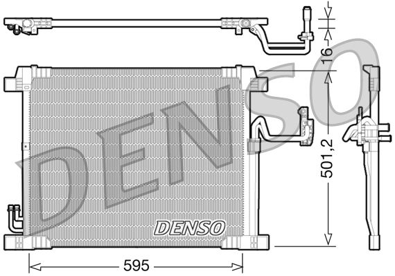 DENSO DCN46012 Condenser, air conditioning