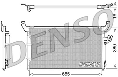 Condenser, air conditioning DENSO DCN46013