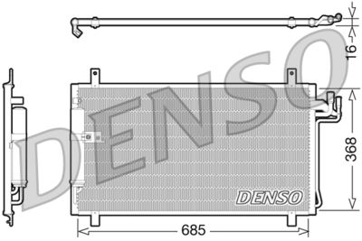 Condenser, air conditioning DENSO DCN46014