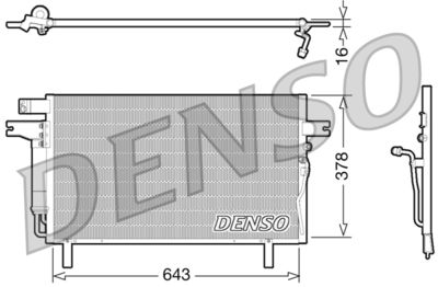 Condenser, air conditioning DENSO DCN46016
