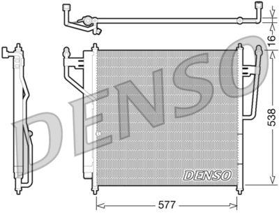 Condenser, air conditioning DENSO DCN46017