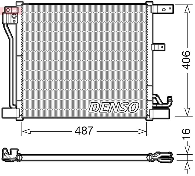 DENSO DCN46018 Condenser, air conditioning