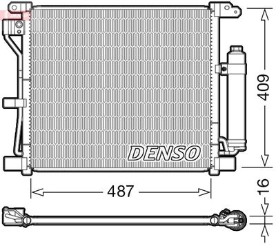 Condenser, air conditioning DENSO DCN46019