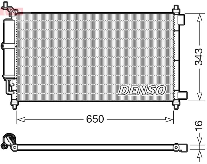 DENSO DCN46020 Condenser, air conditioning