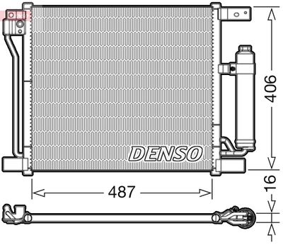 Condenser, air conditioning DENSO DCN46021
