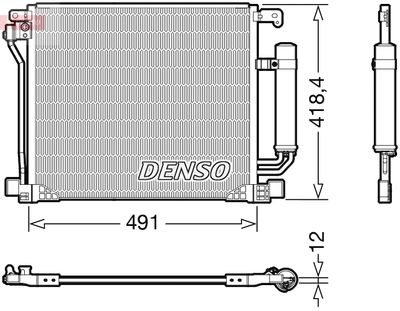 Condenser, air conditioning DENSO DCN46025