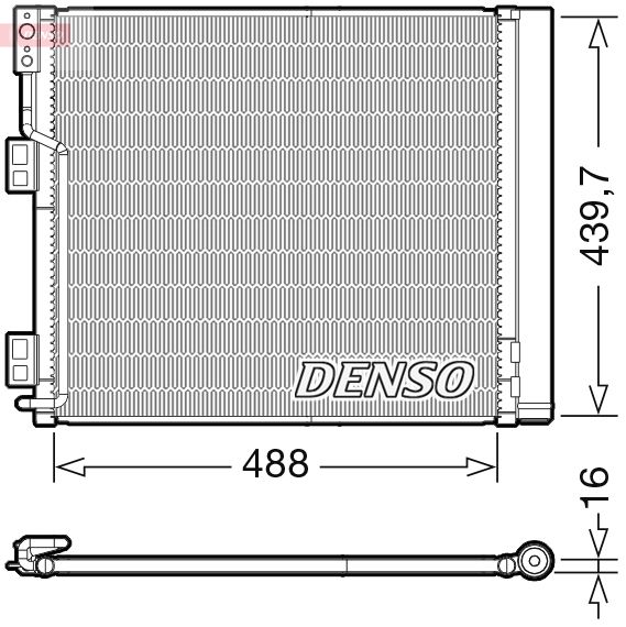 DENSO DCN46028 Condenser, air conditioning