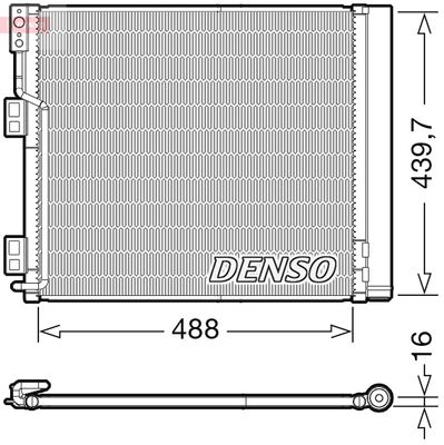 Condenser, air conditioning DENSO DCN46028