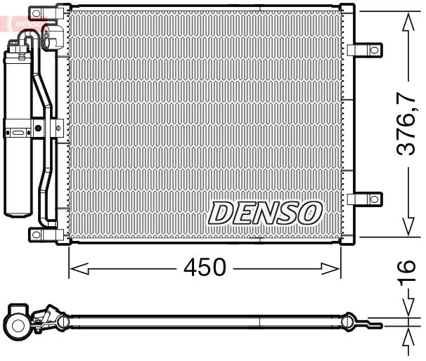 DENSO DCN46029 Condenser, air conditioning
