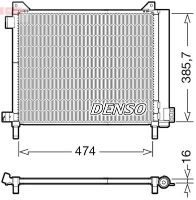 Condenser, air conditioning DENSO DCN46030