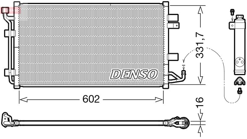 DENSO DCN46035 Condenser, air conditioning