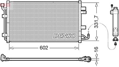 Condenser, air conditioning DENSO DCN46035