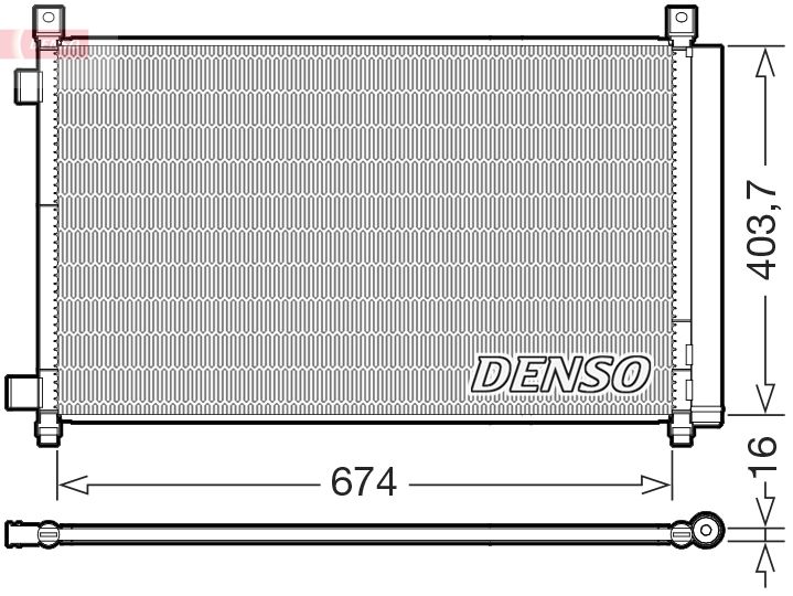 DENSO DCN46036 Condenser, air conditioning