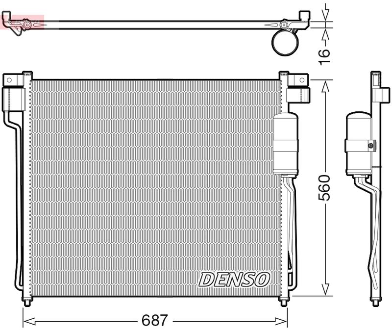 DENSO DCN46037 Condenser, air conditioning
