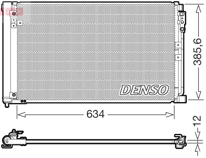 DENSO DCN46038 Condenser, air conditioning