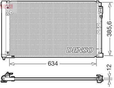 Condenser, air conditioning DENSO DCN46038