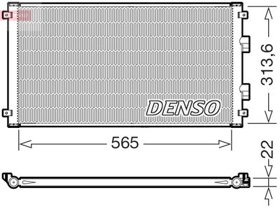 Condenser, air conditioning DENSO DCN46039