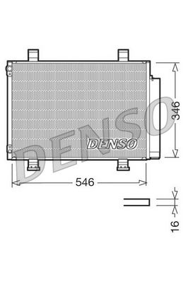 DENSO DCN47001 Condenser, air conditioning