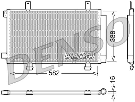 DENSO DCN47002 Condenser, air conditioning