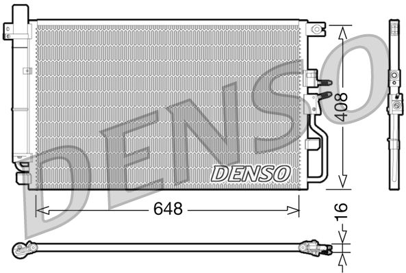 DENSO DCN47003 Condenser, air conditioning