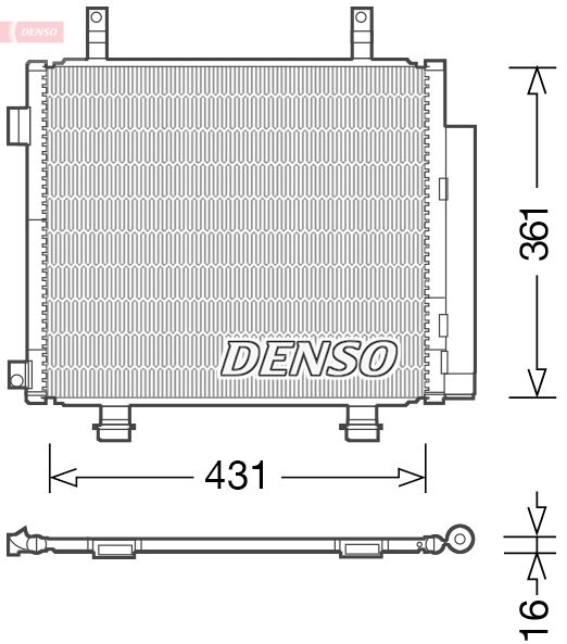 DENSO DCN47004 Condenser, air conditioning