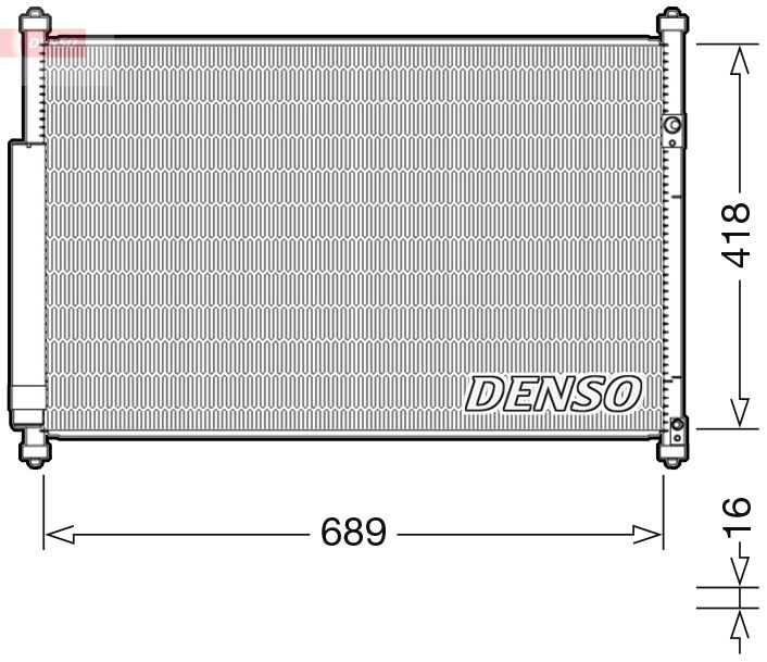 DENSO DCN47006 Condenser, air conditioning