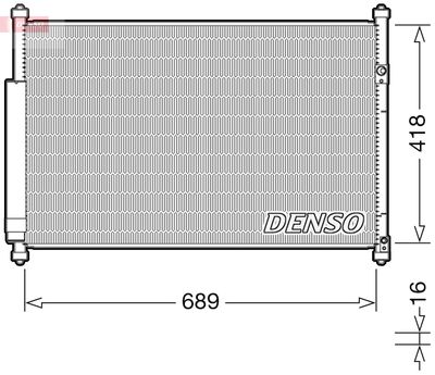 Condenser, air conditioning DENSO DCN47006