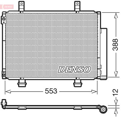Condenser, air conditioning DENSO DCN47007