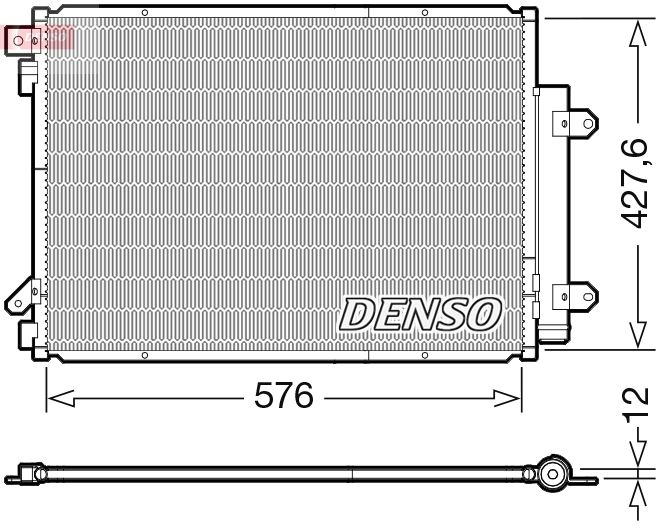 DENSO DCN47008 Condenser, air conditioning