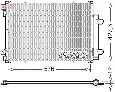 Condenser, air conditioning DENSO DCN47008