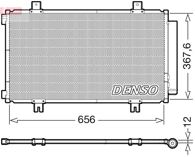 DENSO DCN47009 Condenser, air conditioning