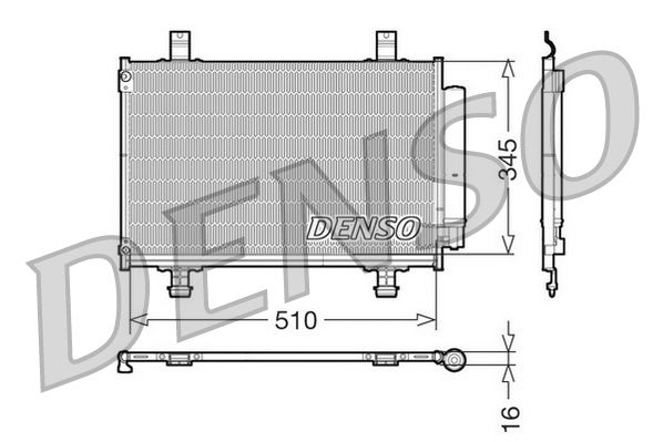 DENSO DCN47010 Condenser, air conditioning