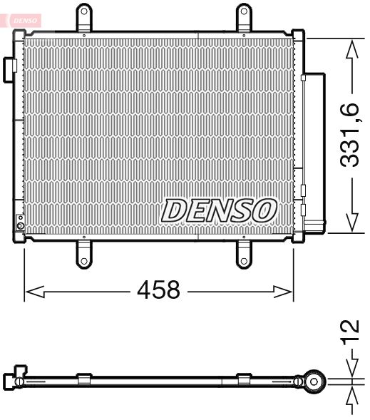 DENSO DCN47011 Condenser, air conditioning