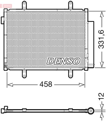 Condenser, air conditioning DENSO DCN47011
