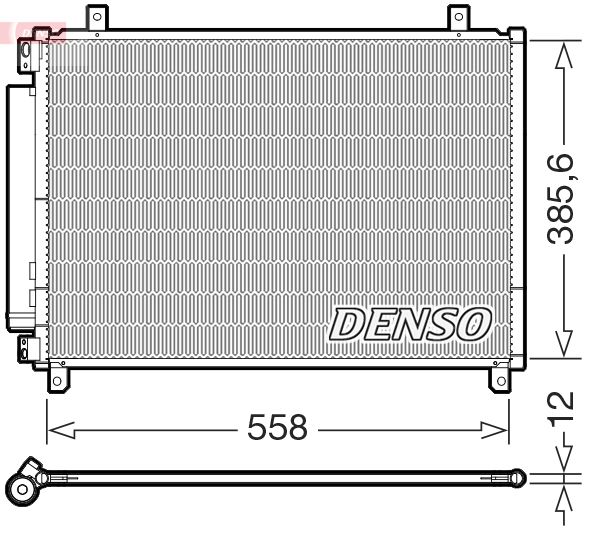 DENSO DCN47012 Condenser, air conditioning