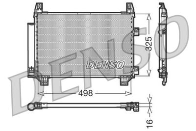 Condenser, air conditioning DENSO DCN50001